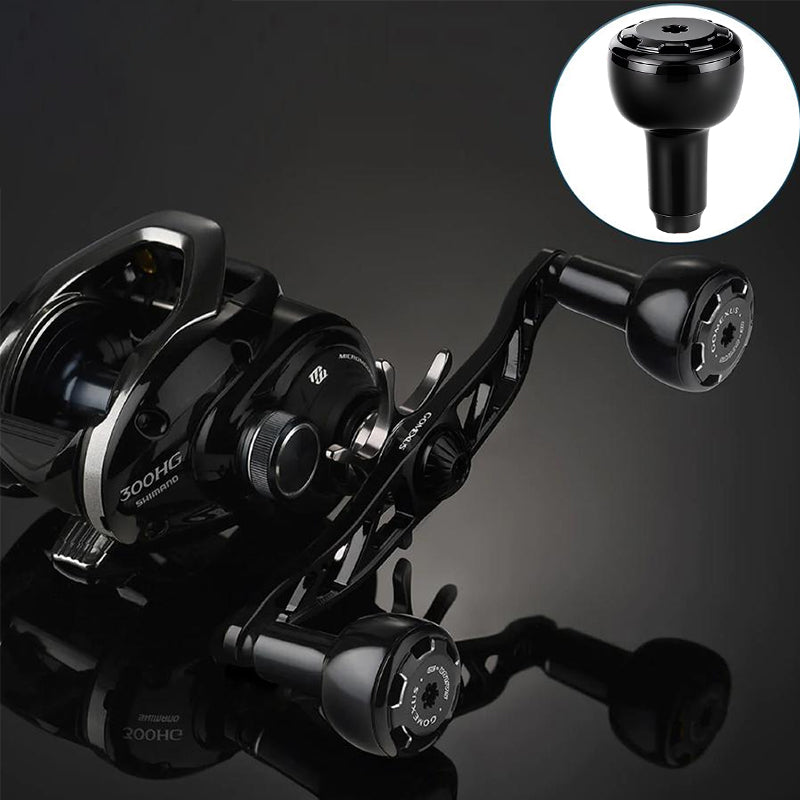 CNC Aluminum Fishing Reel Knob with Bearing, Replacement Handle Knob for Spinning & Baitcasting Reels