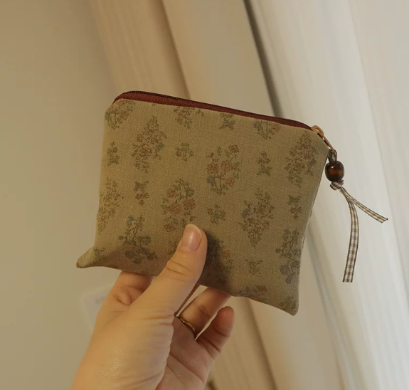 Linen Cotton Coin Purse