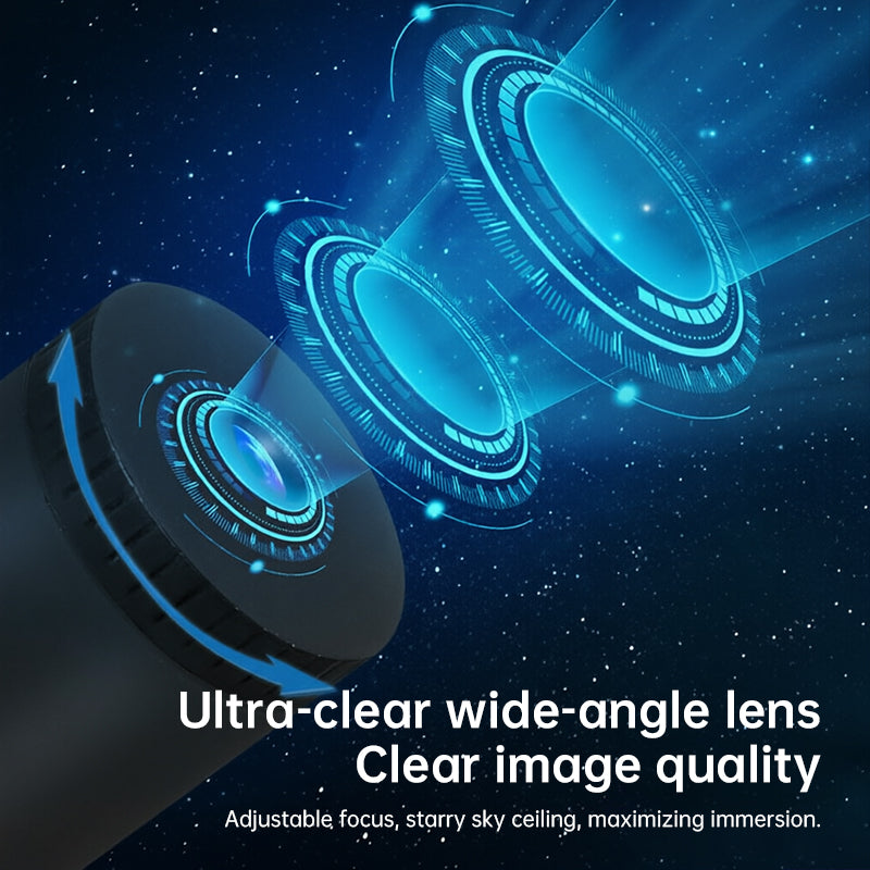 USB Star Projector – Plug & Play, Interchangeable Patterns for Bedroom & Living Room